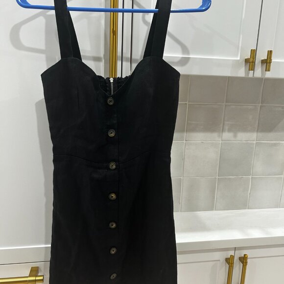 Reformation Finn linen  little black dress size 2 - Picture 2 of 4